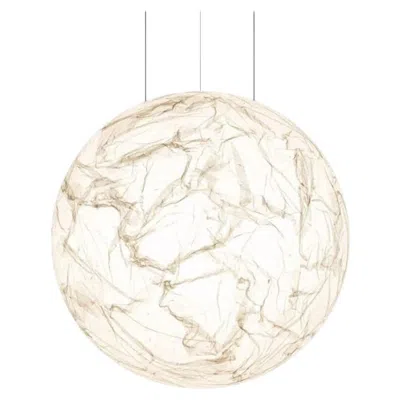 Pre-owned Davide Groppi Moon Extra Large Pendant Lamp By  In White