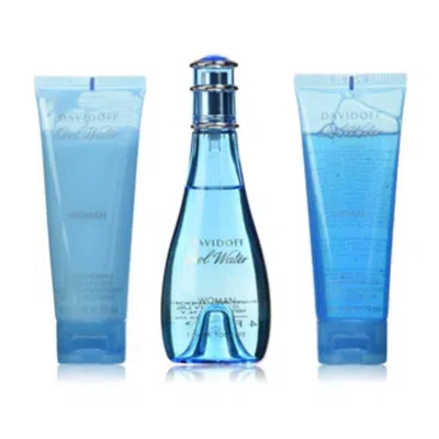 Davidoff Cool Water 3 Piece Gift Set 3 Piece Gift Set With 3.4 oz Edt In Multi
