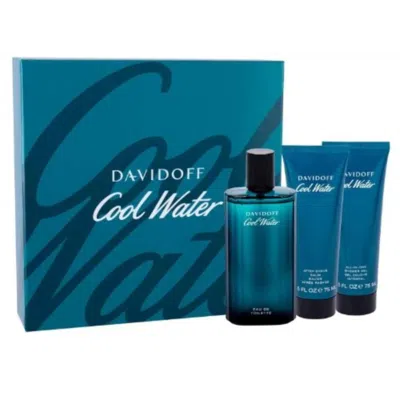 Davidoff Cool Water 3 Piece Gift Set 3 Piece Gift Set With 4.2 oz Edt In Multi