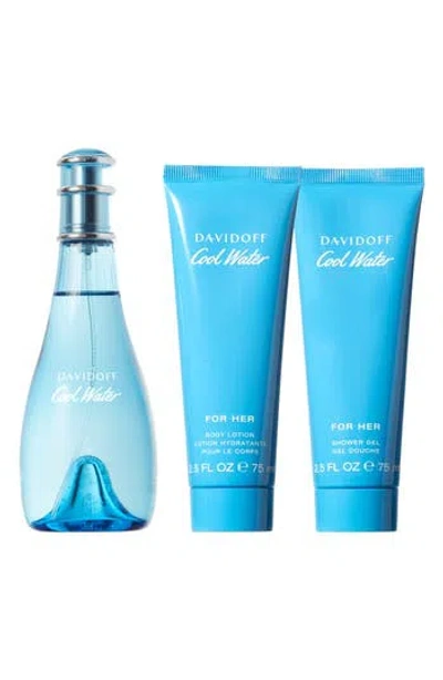 Davidoff Cool Water Cool Water 3-piece Eau De Toilette Set In No Color