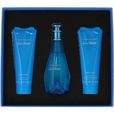 Davidoff Cool Water Cool Water For Her 3-piece Fragrance Gift Set In No Color