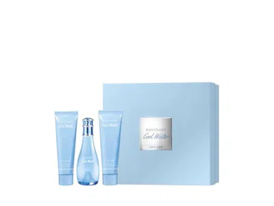 Davidoff Cool Water For Women 3-piece Set In Transparent