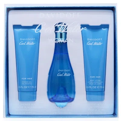 Davidoff Cool Water Fragrance Set In Blue