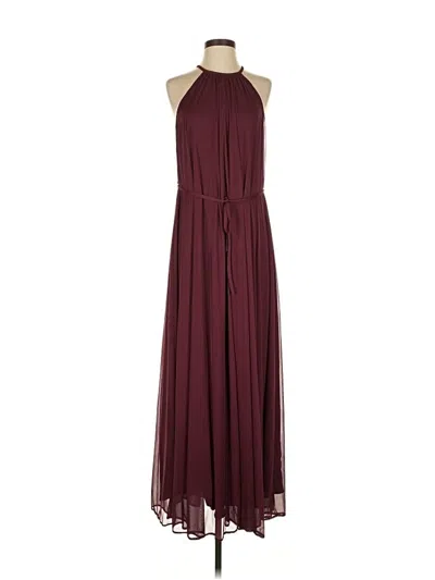 Pre-owned David's Bridal Casual Dress In Burgundy