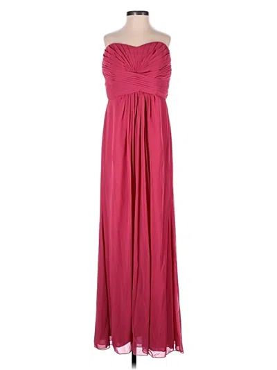Pre-owned David's Bridal Casual Dress In Burgundy