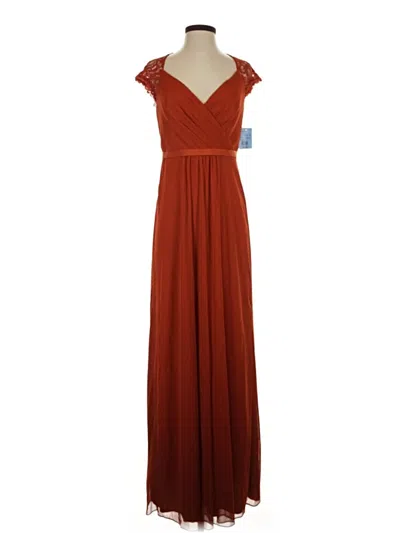 Pre-owned David's Bridal Casual Dress In Burgundy