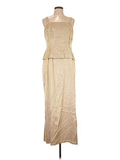 Pre-owned David's Bridal Casual Dress In Tan