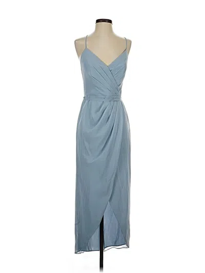 Pre-owned David's Bridal Cocktail Dress In Blue