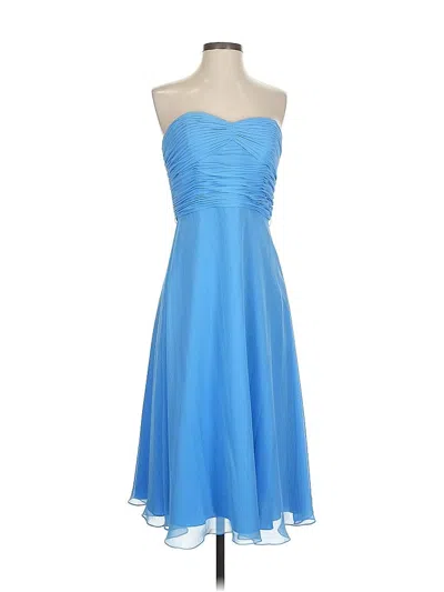 Pre-owned David's Bridal Cocktail Dress In Blue