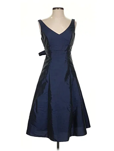 Pre-owned David's Bridal Cocktail Dress In Blue