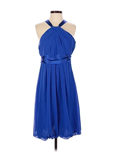 Pre-owned David's Bridal Cocktail Dress In Blue
