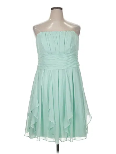 Pre-owned David's Bridal Cocktail Dress In Blue