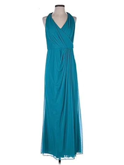 Pre-owned David's Bridal Cocktail Dress In Blue