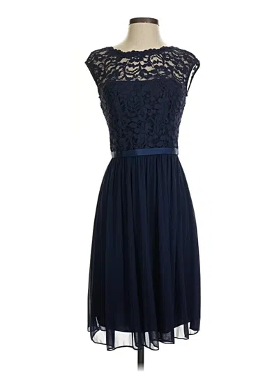 Pre-owned David's Bridal Cocktail Dress In Blue