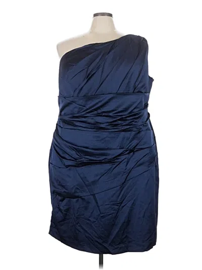 Pre-owned David's Bridal Cocktail Dress In Blue