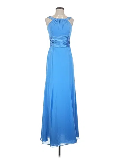 Pre-owned David's Bridal Cocktail Dress In Blue