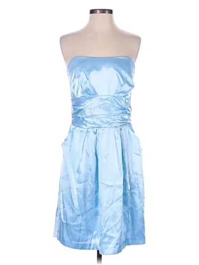 Pre-owned David's Bridal Cocktail Dress In Blue
