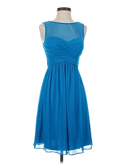 Pre-owned David's Bridal Cocktail Dress In Blue