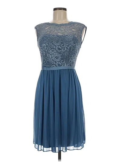 Pre-owned David's Bridal Cocktail Dress In Blue