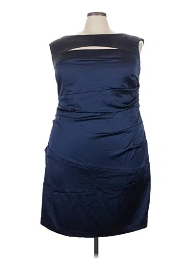 Pre-owned David's Bridal Cocktail Dress In Blue