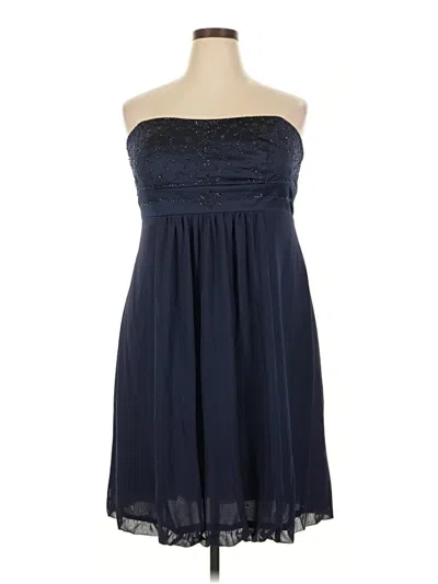 Pre-owned David's Bridal Cocktail Dress In Blue