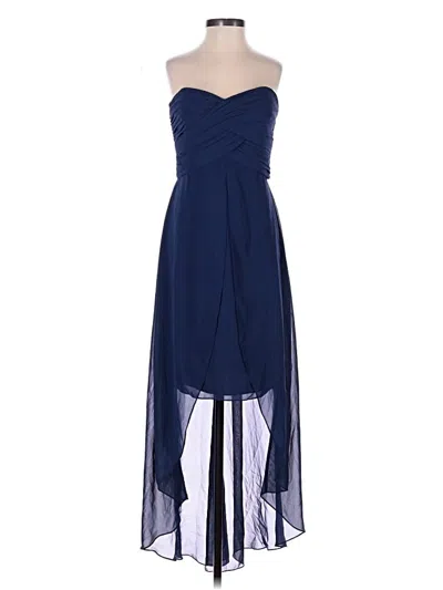 Pre-owned David's Bridal Cocktail Dress In Blue