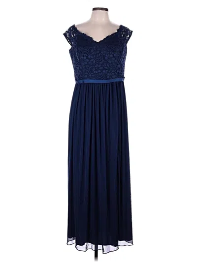 Pre-owned David's Bridal Cocktail Dress In Blue