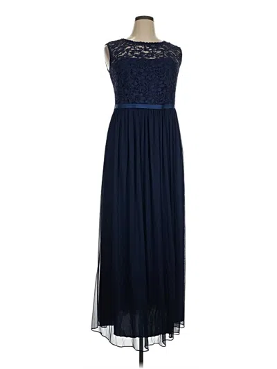 Pre-owned David's Bridal Cocktail Dress In Blue