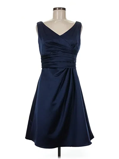Pre-owned David's Bridal Cocktail Dress In Blue
