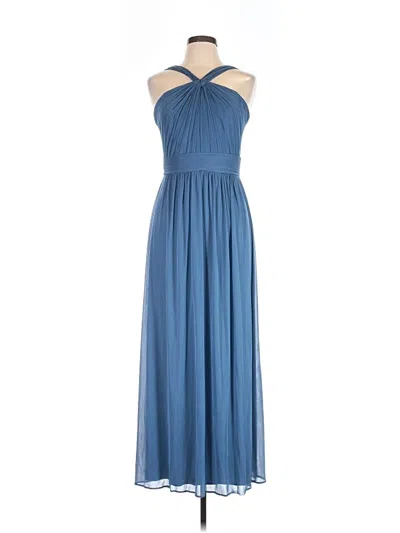 Pre-owned David's Bridal Cocktail Dress In Blue