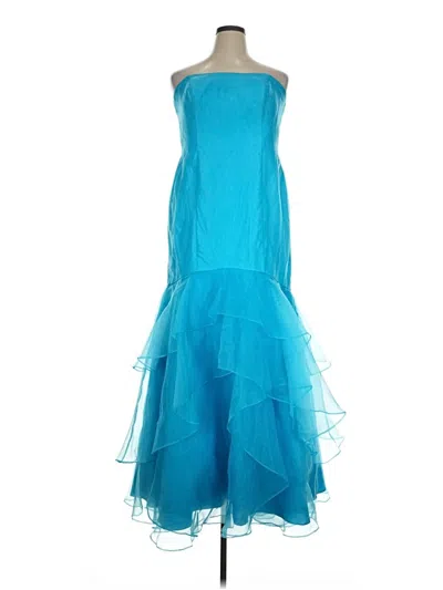 Pre-owned David's Bridal Cocktail Dress In Blue