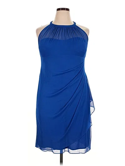 Pre-owned David's Bridal Cocktail Dress In Blue