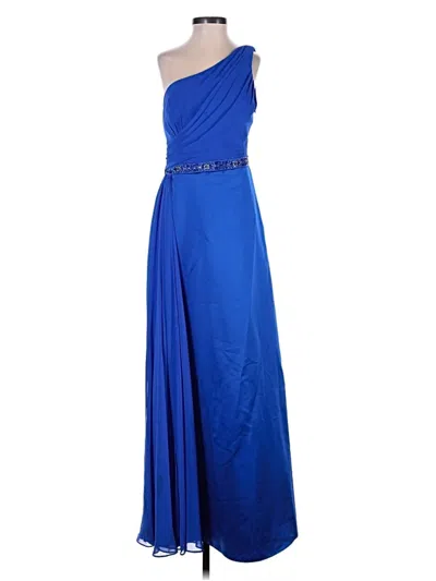 Pre-owned David's Bridal Cocktail Dress In Blue