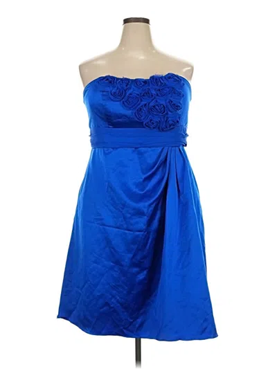 Pre-owned David's Bridal Cocktail Dress In Blue