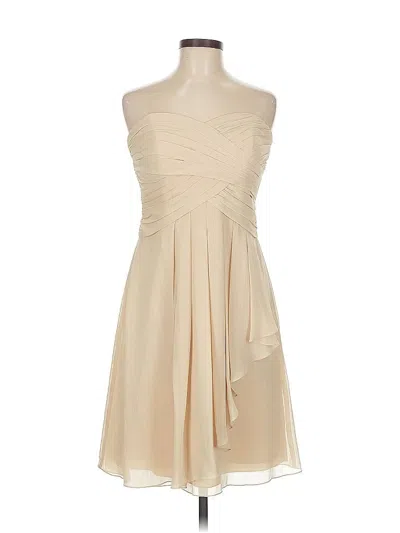 Pre-owned David's Bridal Cocktail Dress In Brown