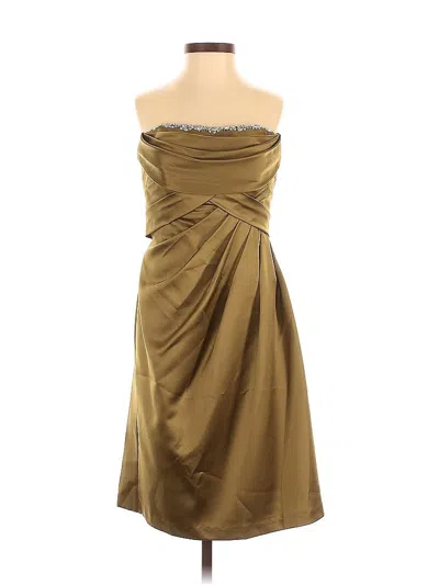Pre-owned David's Bridal Cocktail Dress In Brown