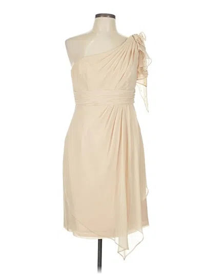 Pre-owned David's Bridal Cocktail Dress In Brown
