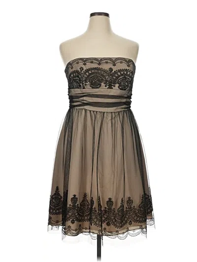 Pre-owned David's Bridal Cocktail Dress In Brown
