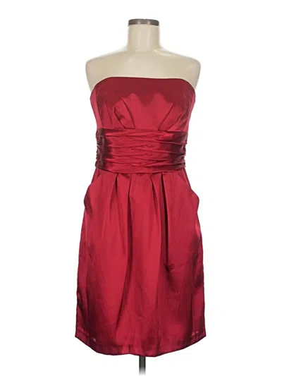 Pre-owned David's Bridal Cocktail Dress In Burgundy