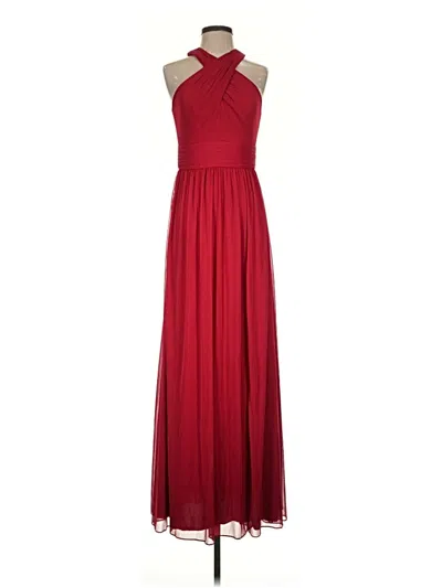 Pre-owned David's Bridal Cocktail Dress In Burgundy