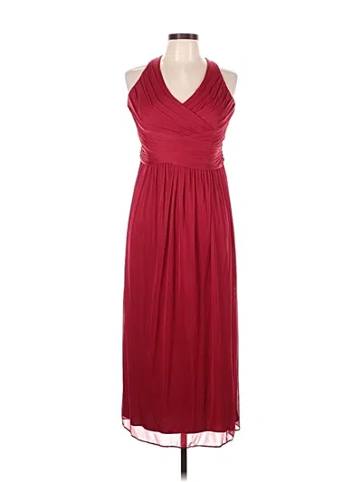 Pre-owned David's Bridal Cocktail Dress In Burgundy
