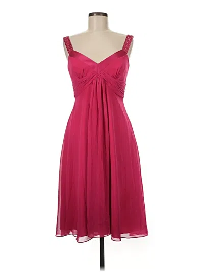 Pre-owned David's Bridal Cocktail Dress In Burgundy