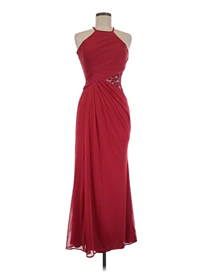 Pre-owned David's Bridal Cocktail Dress In Burgundy