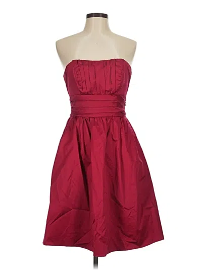 Pre-owned David's Bridal Cocktail Dress In Burgundy