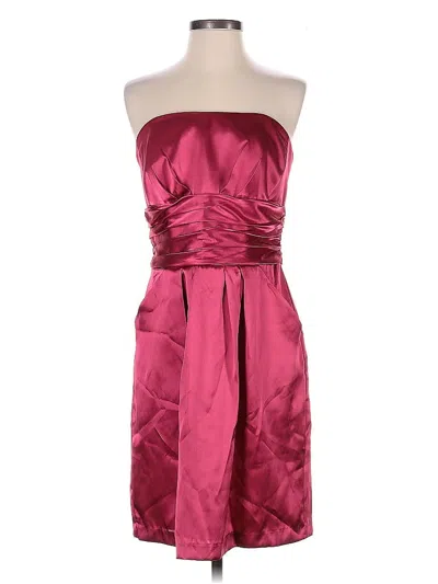 Pre-owned David's Bridal Cocktail Dress In Burgundy