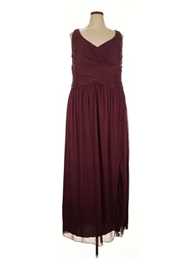 Pre-owned David's Bridal Cocktail Dress In Burgundy