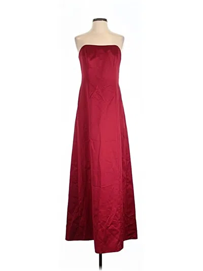 Pre-owned David's Bridal Cocktail Dress In Burgundy