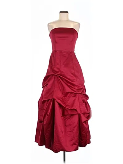 Pre-owned David's Bridal Cocktail Dress In Burgundy