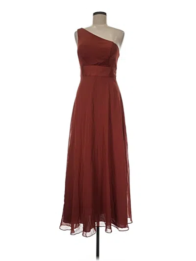 Pre-owned David's Bridal Cocktail Dress In Burgundy