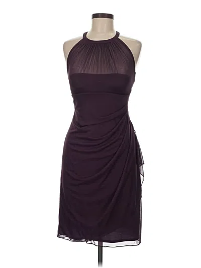 Pre-owned David's Bridal Cocktail Dress In Burgundy
